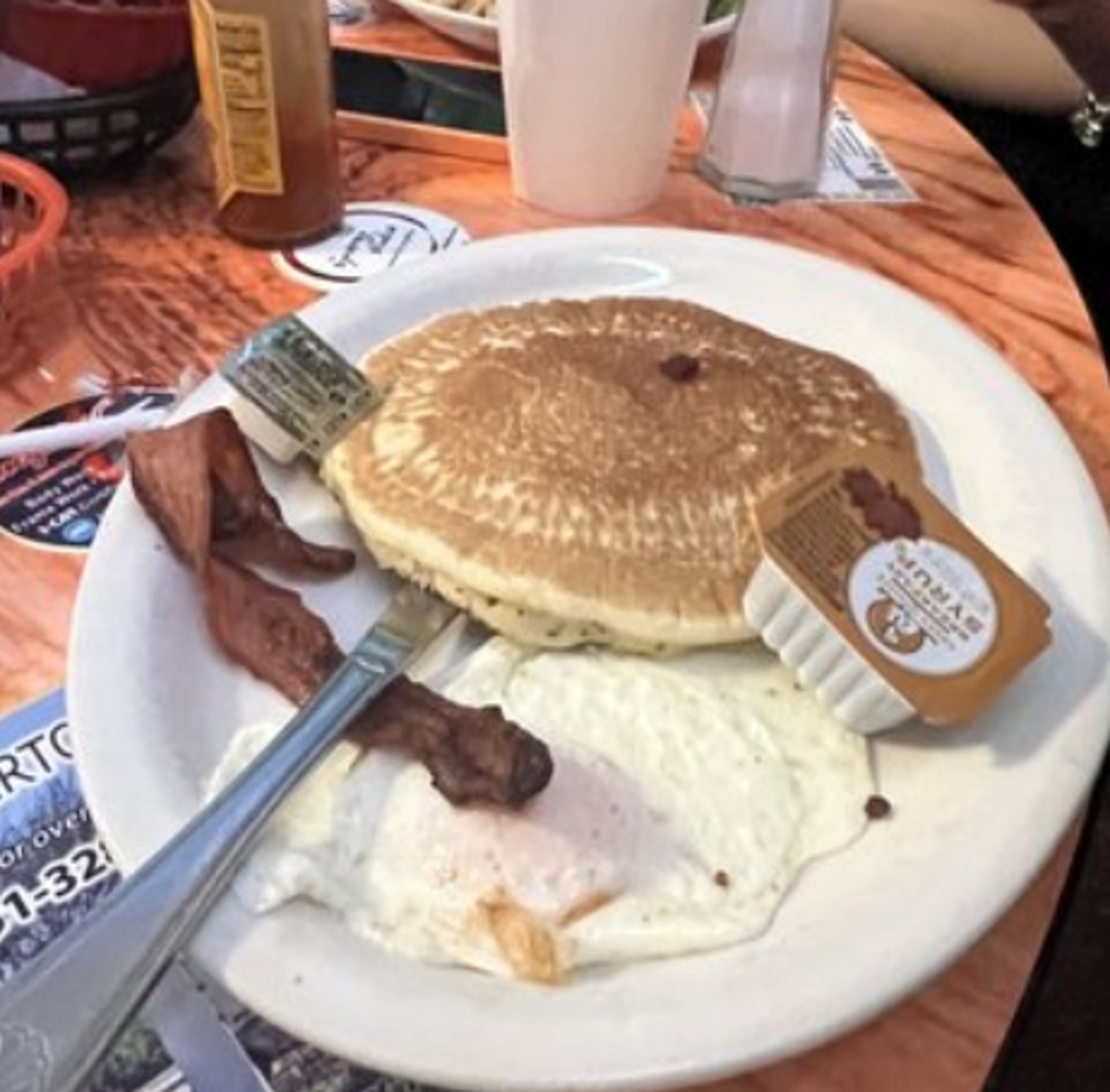 Child's Pancake & Egg Plate
