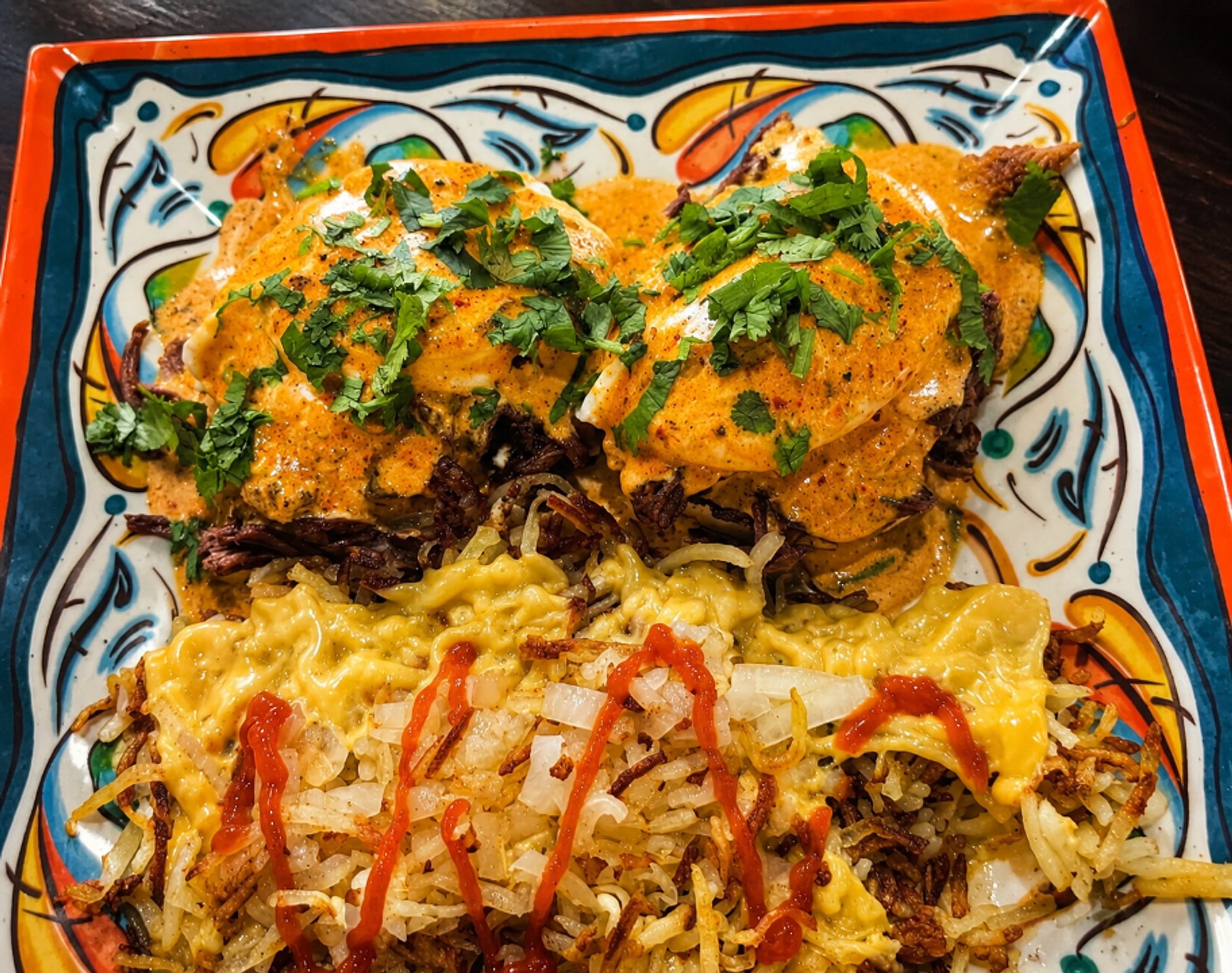 Birria Eggs Benedict