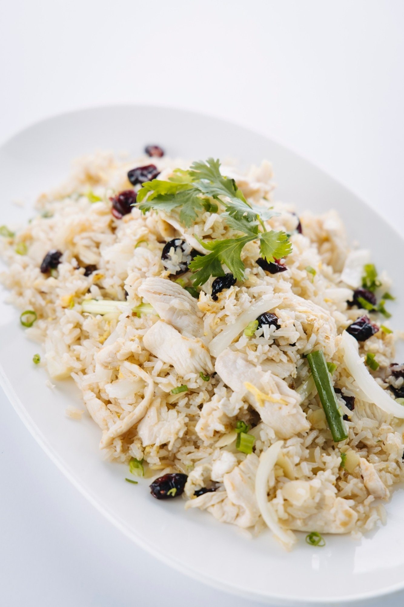Almond Cranberry Fried Rice Chicken