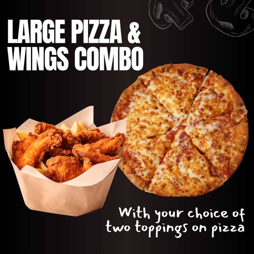 Large Pizza & Wings Combo