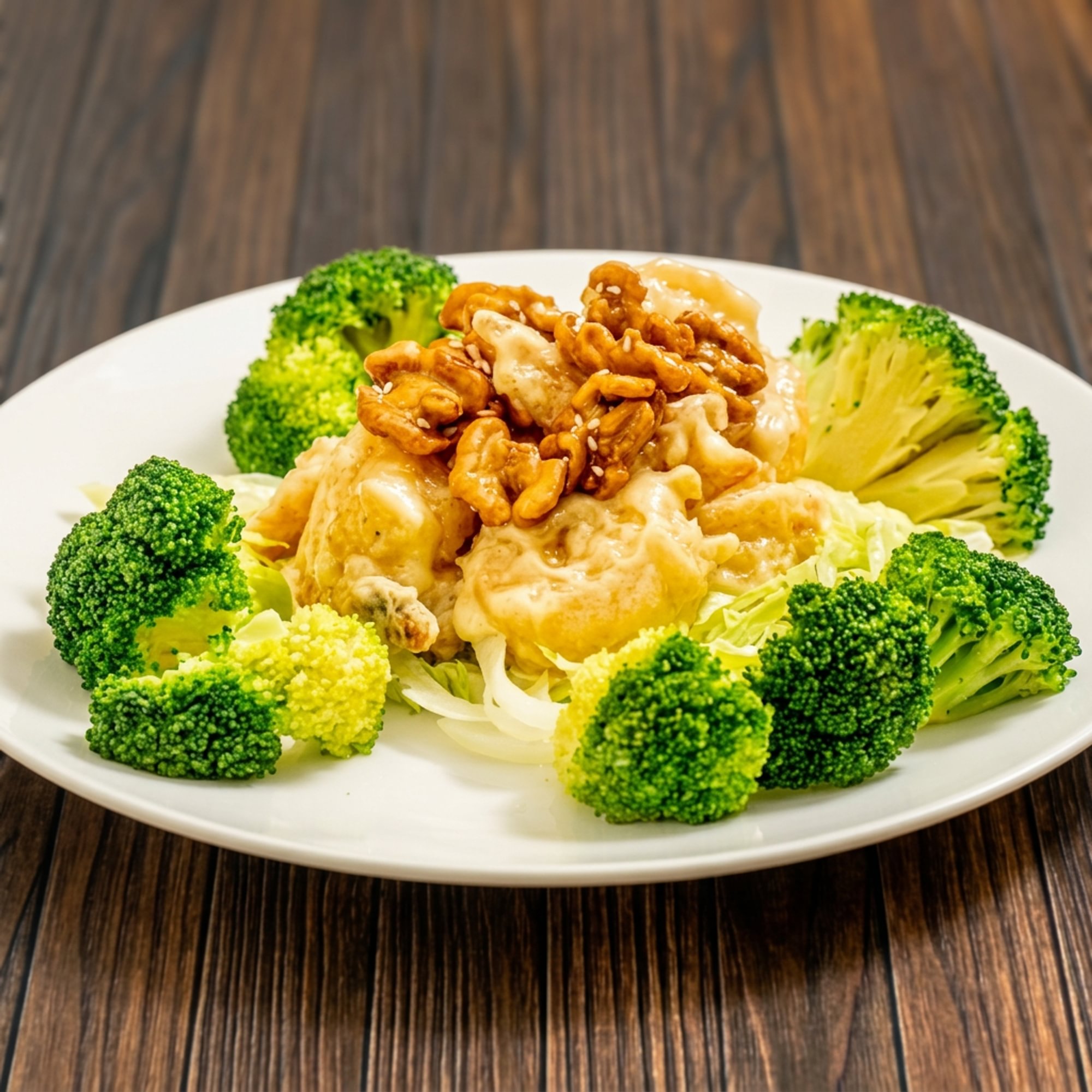 Walnut Shrimp in Cream Sauce