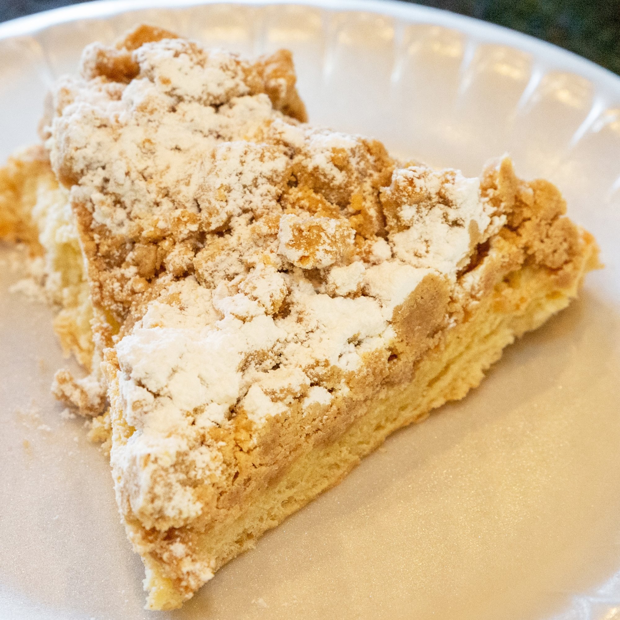 Gebhardt's German crumb cake slice
