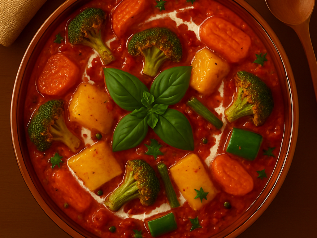 Vegetable Coconut Curry (V, GF, NF, DF)