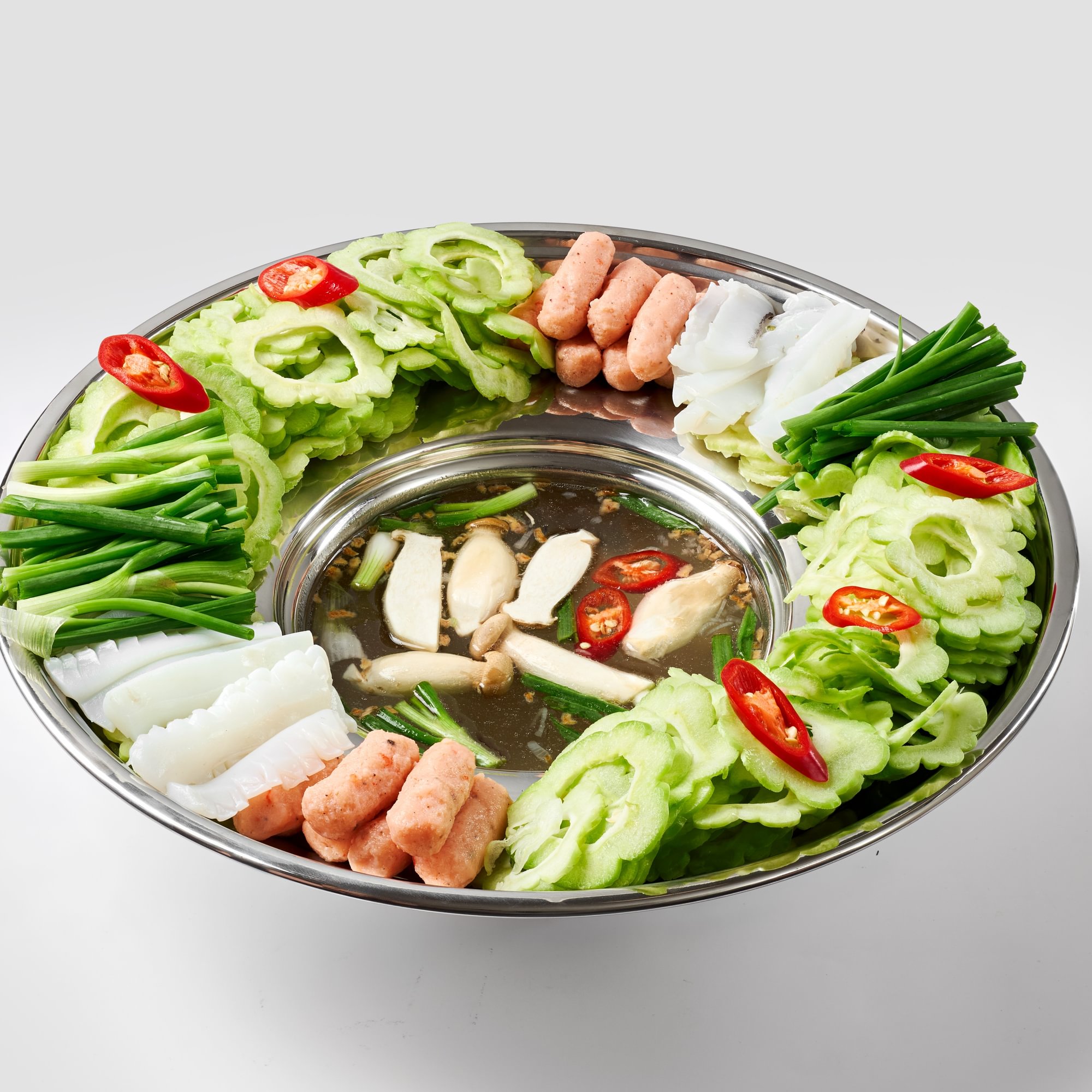 Lẩu Khổ Qua Chả Tôm - Bitter Melon Hot Pot with Shrimp Cake