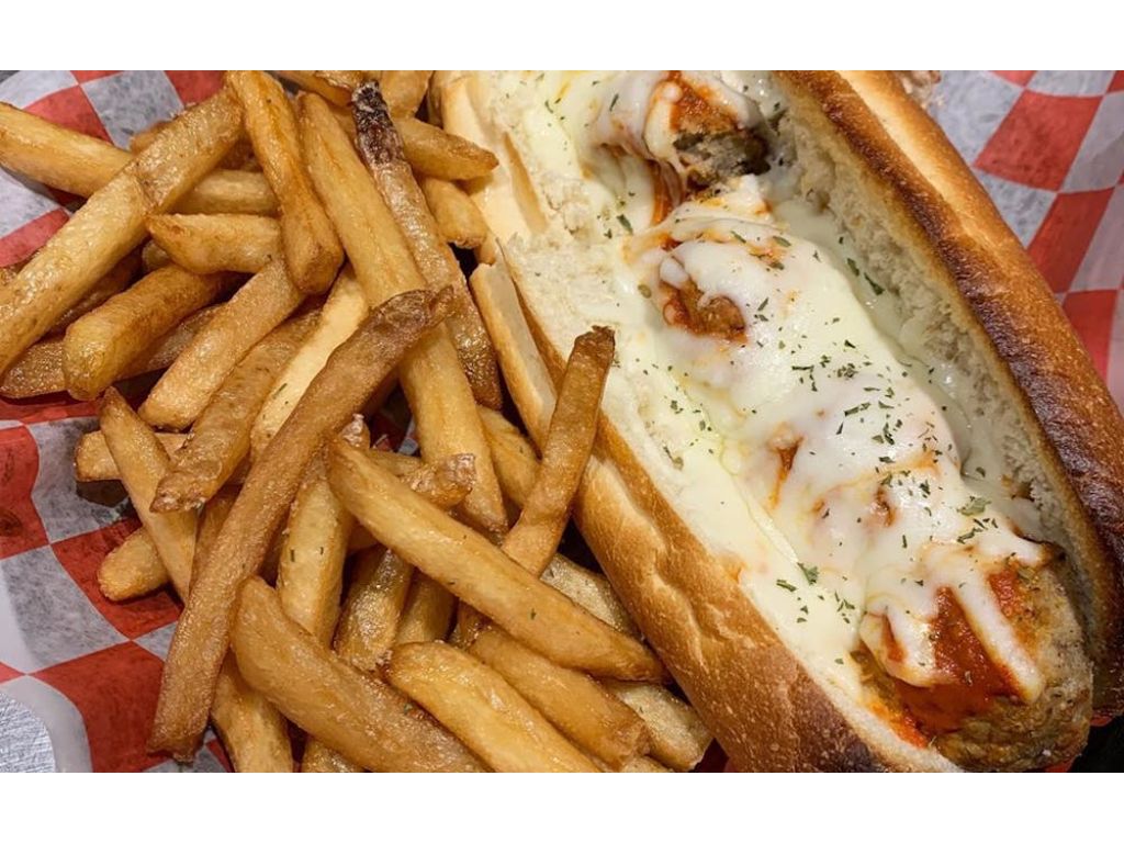 Meatball Parmesan Sandwich