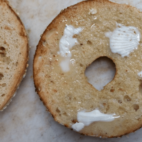 Bagel with Earth Balance
