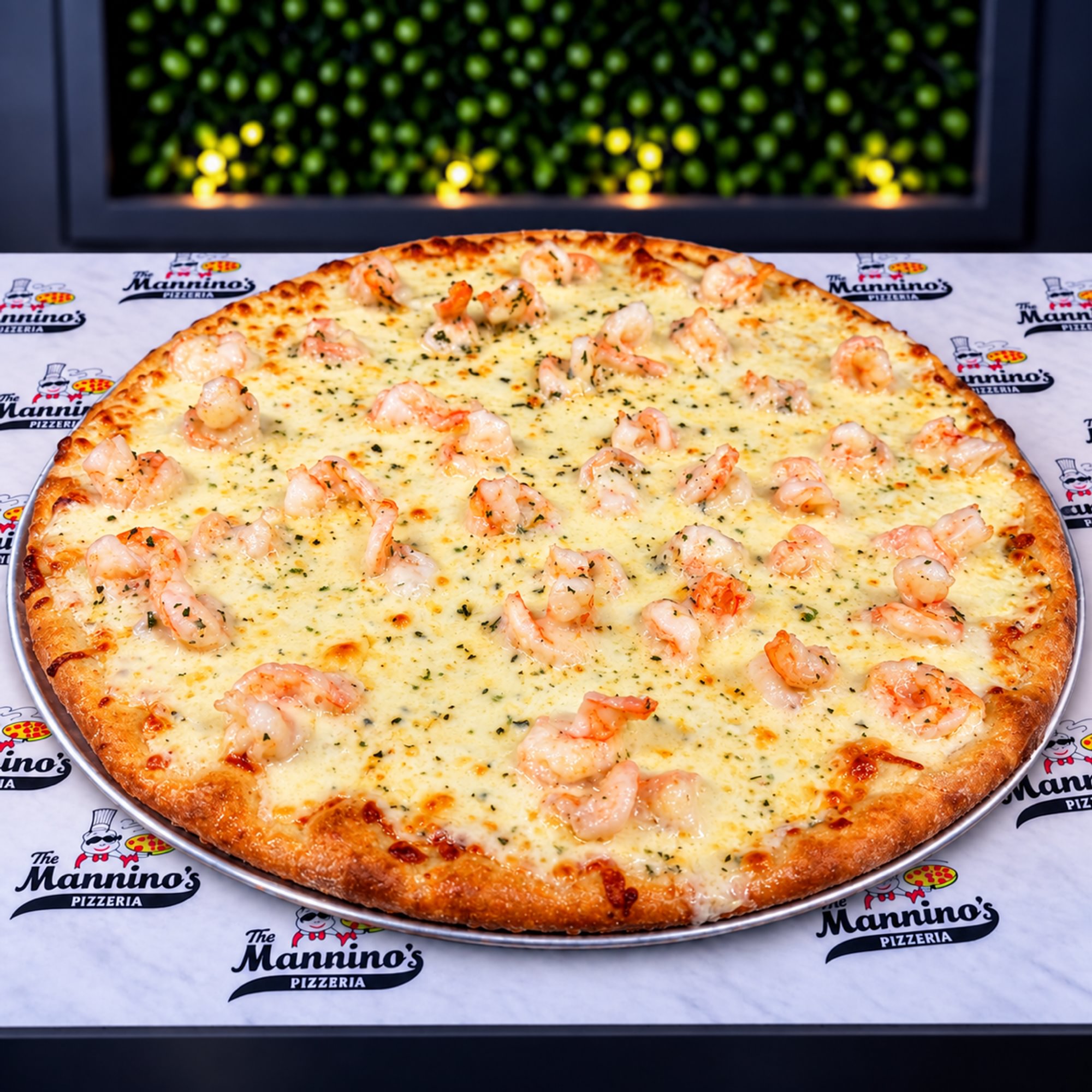 Shrimp Alfredo Pizza