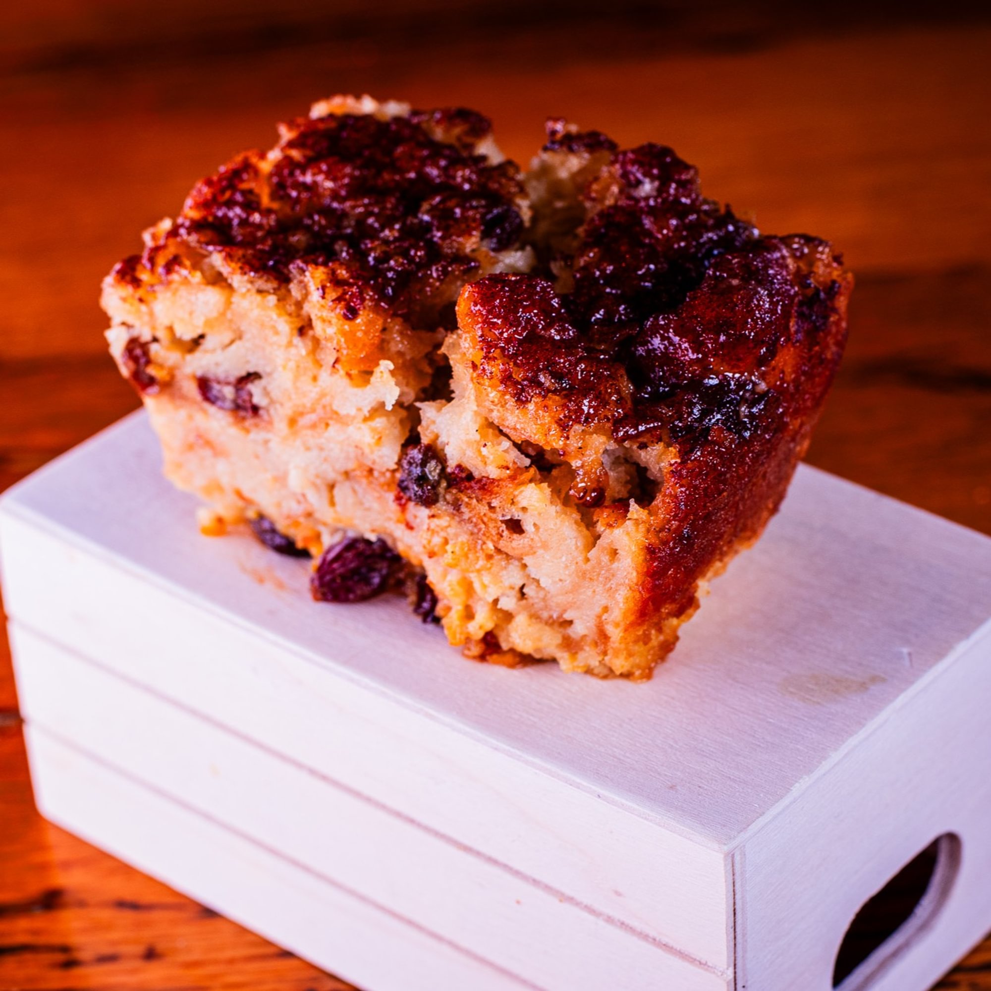 Bread Pudding with Bourbon Glaze