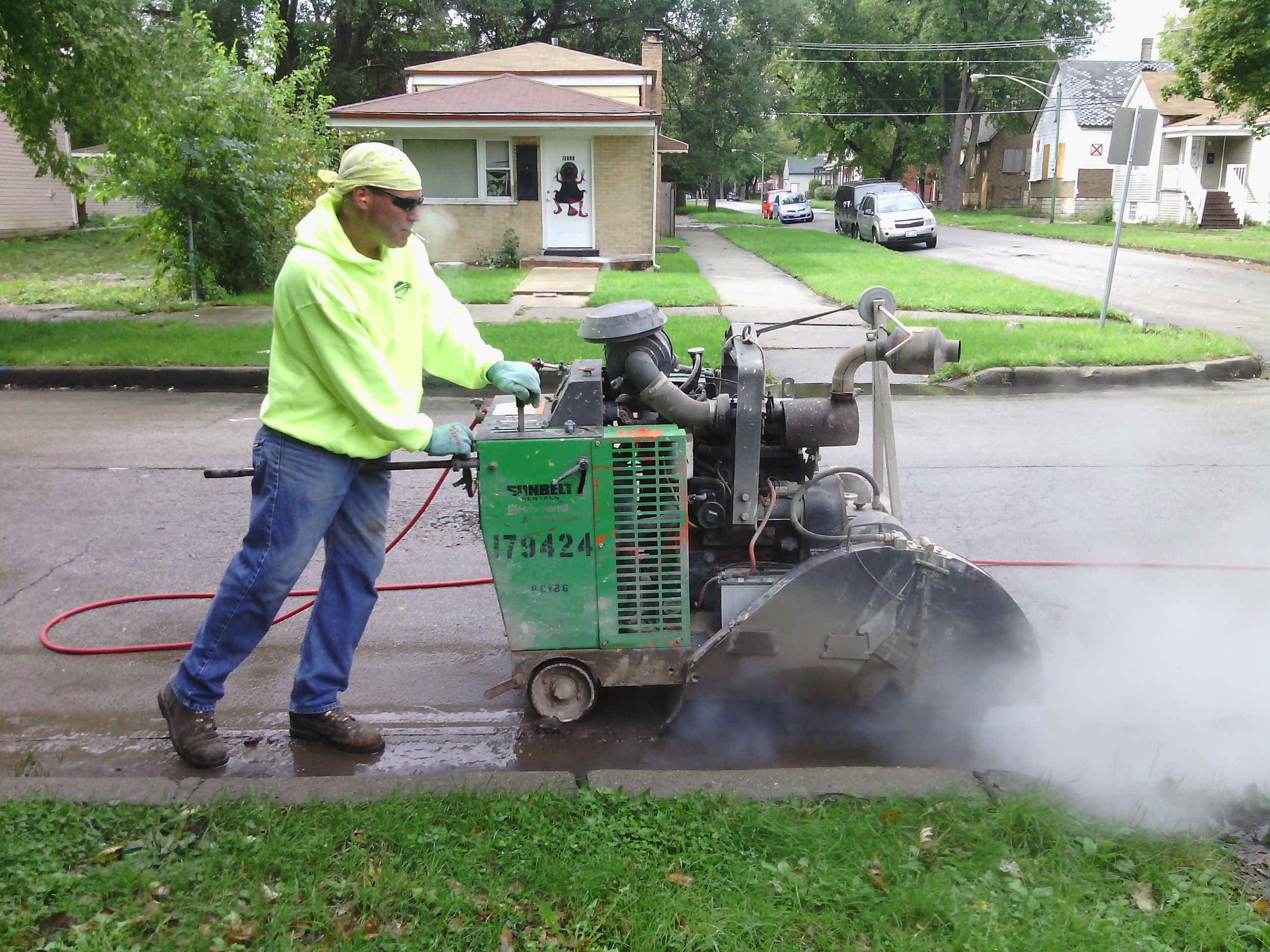 Concrete lines coupon