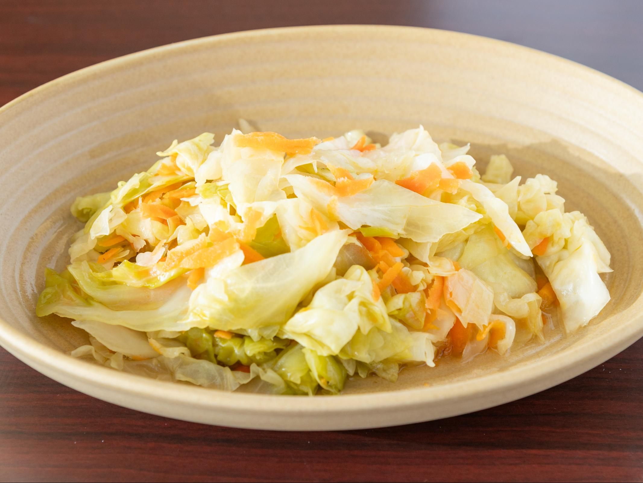 Steamed Cabbage & Carrots
