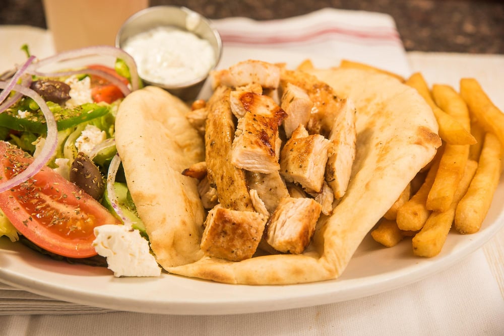 Chicken Souvlaki Platter