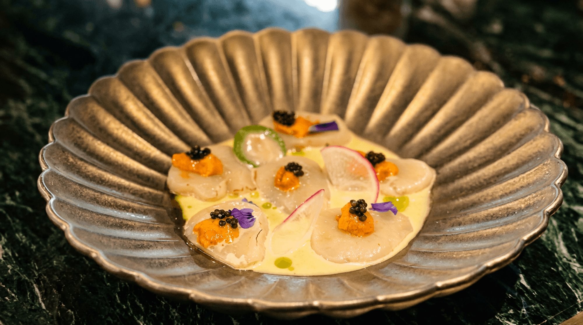 Uni Scallop Carpaccio