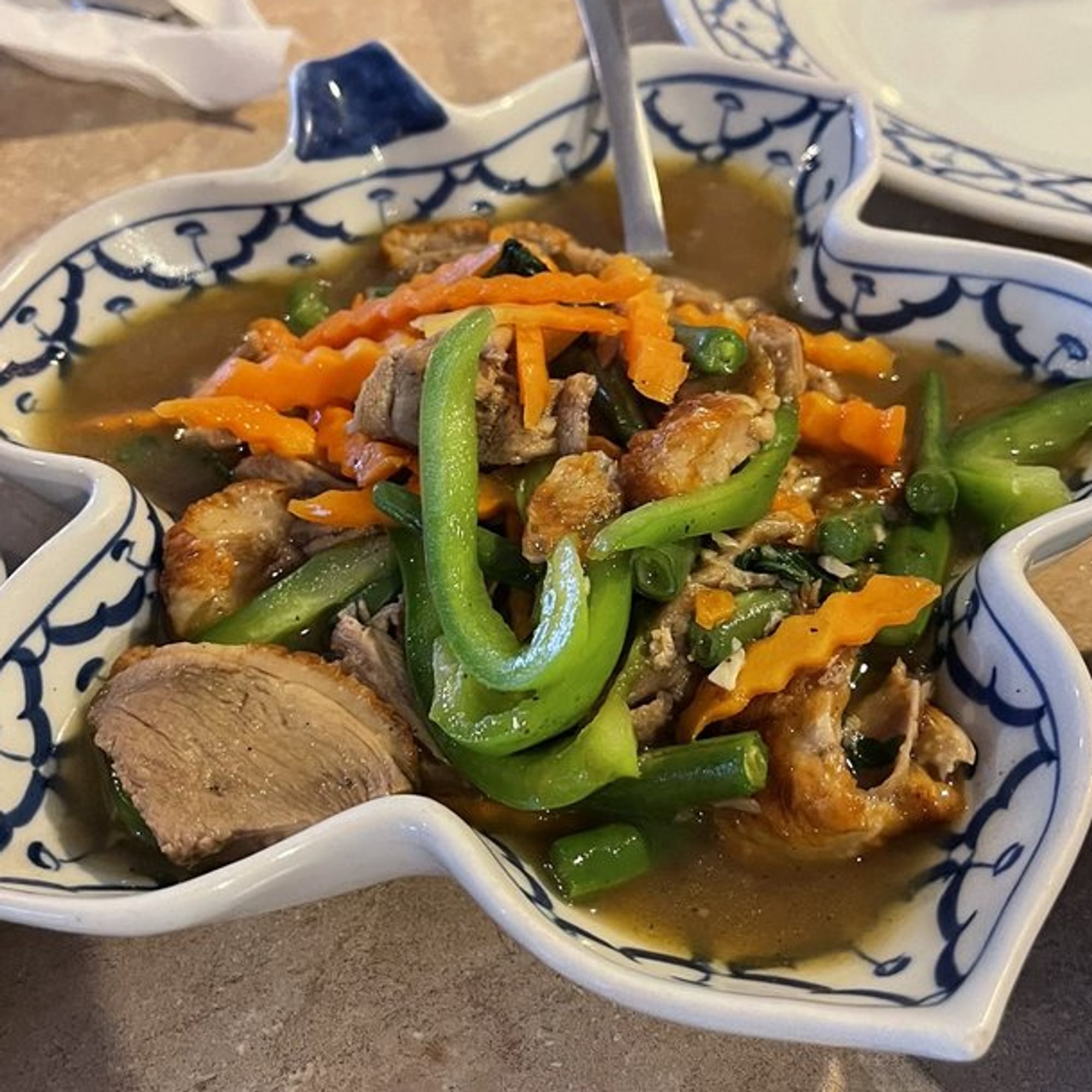 Roasted Duck in Basil Sauce