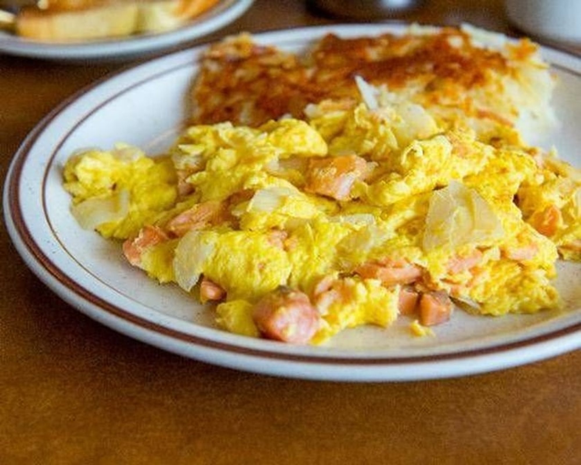Lox, Eggs and Onions Scrambled