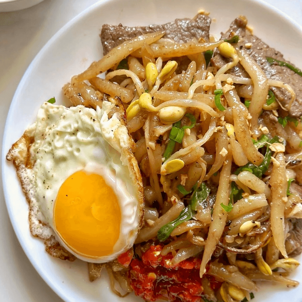 Needle Noodle Stir Fried (Lot Cha)