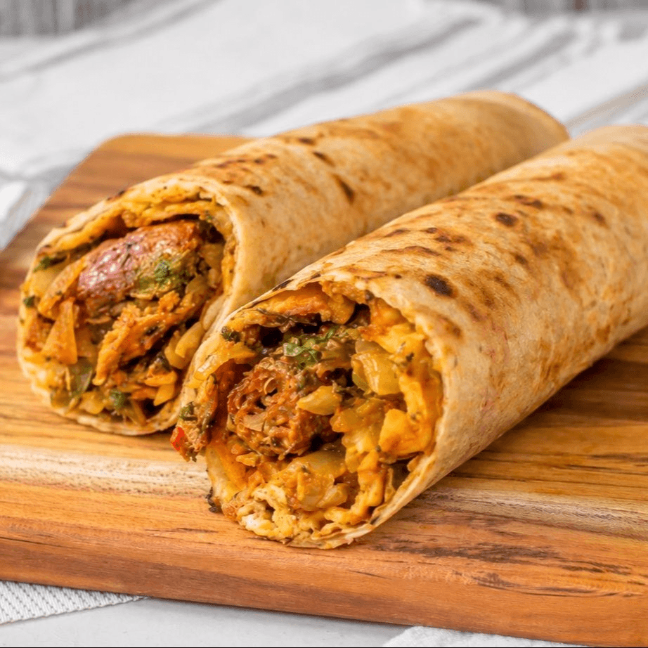 Chicken kebab wrap