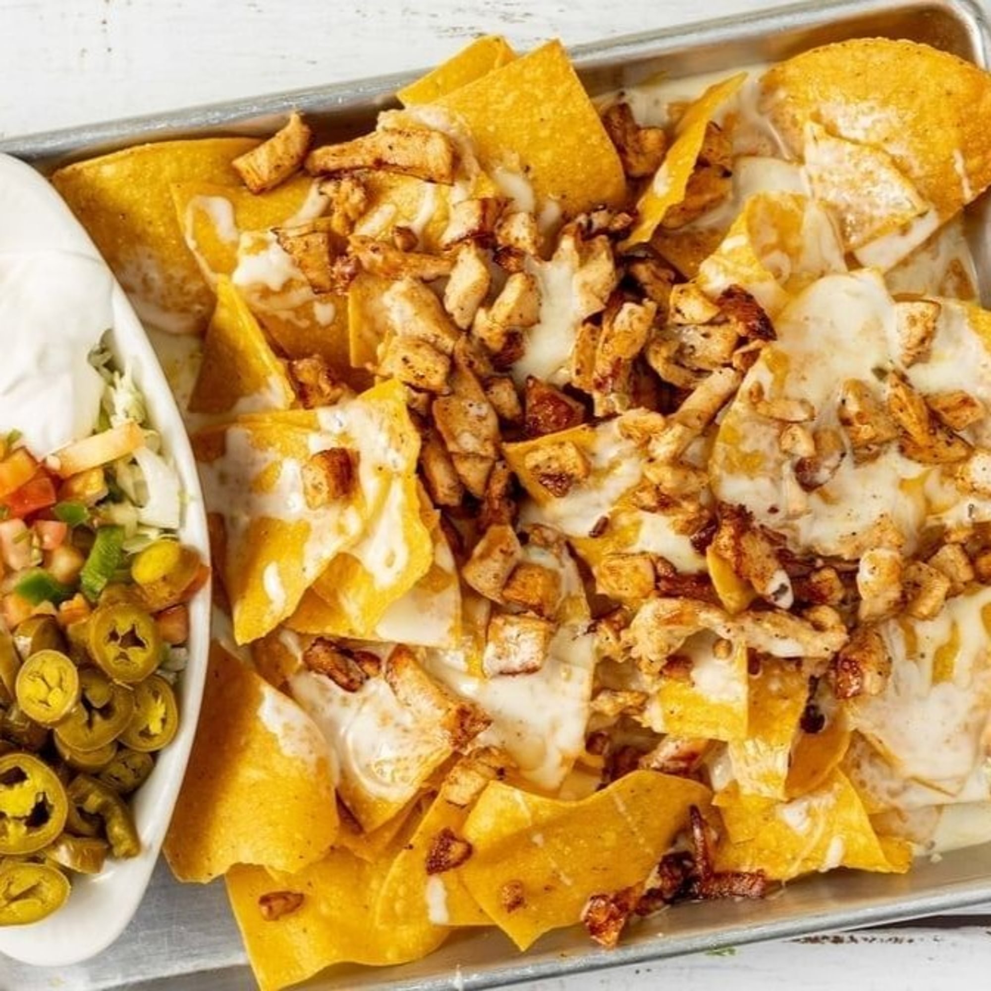 Shredded Chicken Nachos