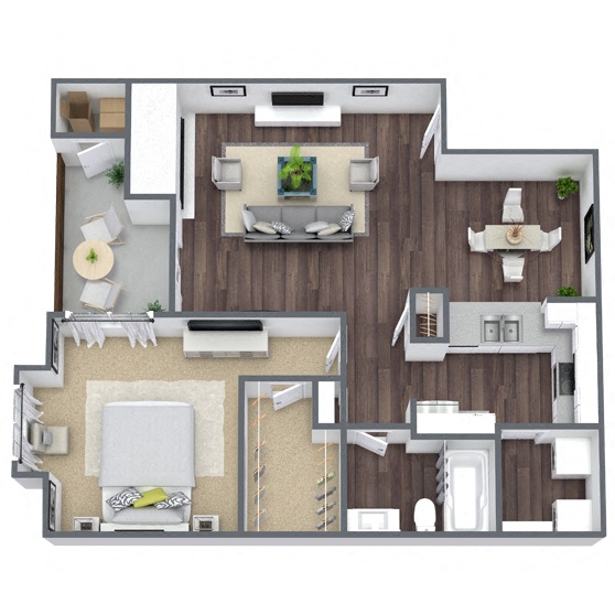 A4: 1 Bed 1 Bath