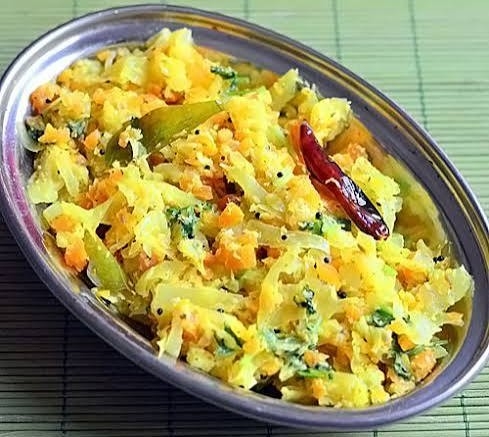 Cabbage Poriyal