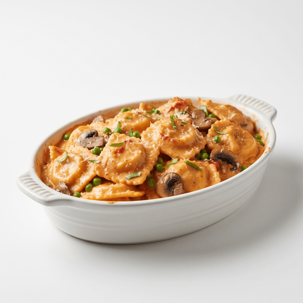 Lobster Ravioli with Alfredo Sauce