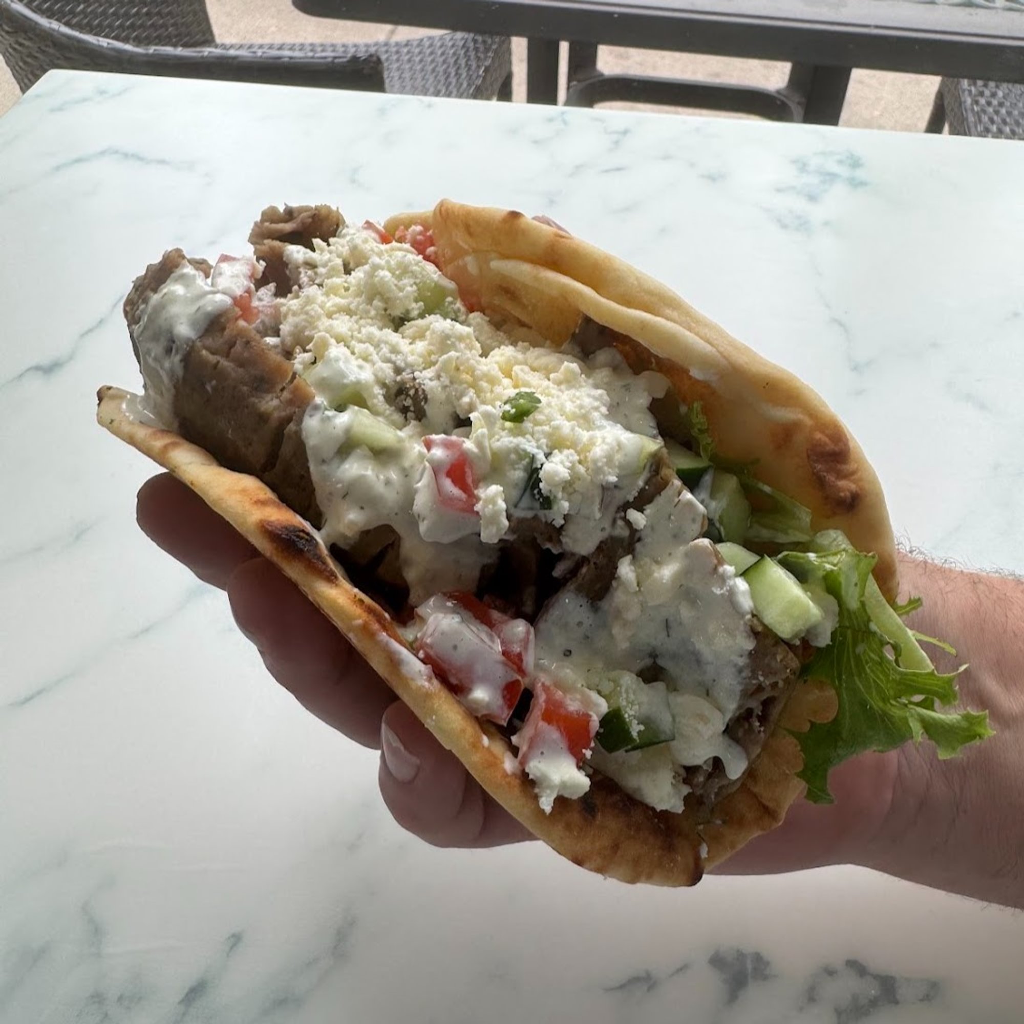 Gyro on Naan