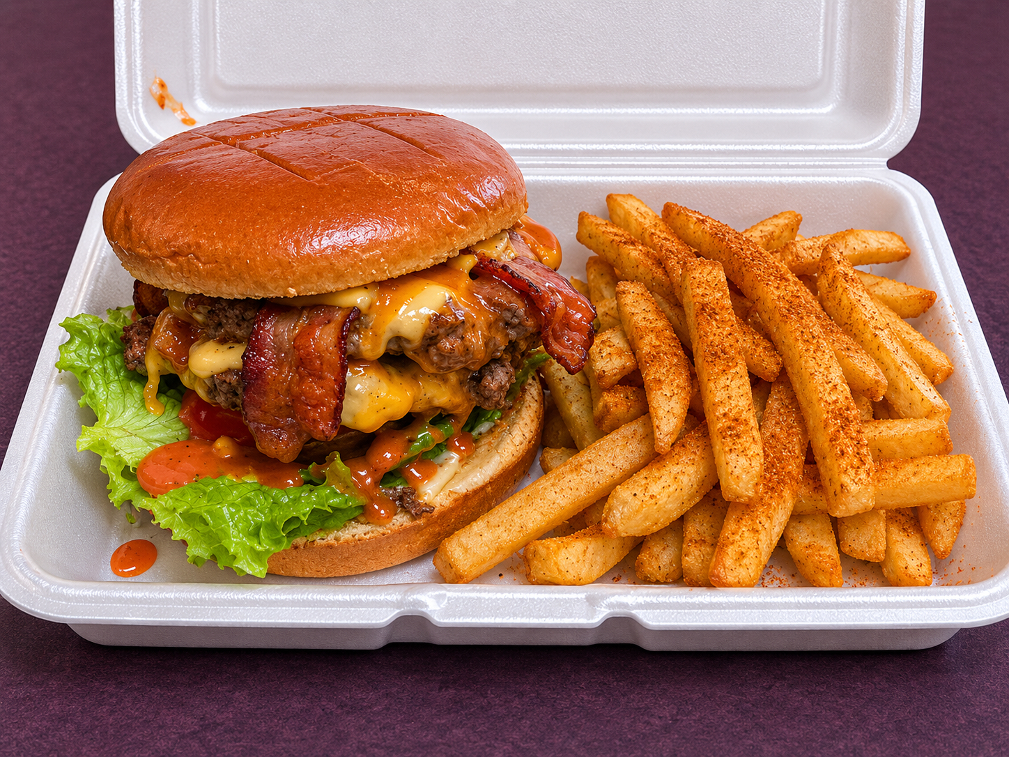 FREE - BOGO Cheeseburger with the purchase of fries + drink