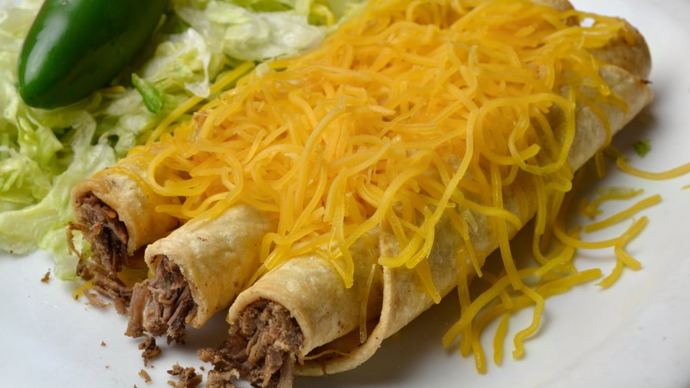 3 Rolled Tacos with Cheese