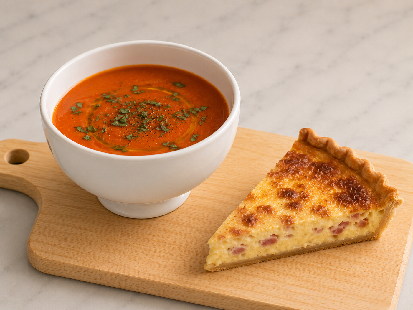 Lunch Combo 2 (Soup-Quiche)