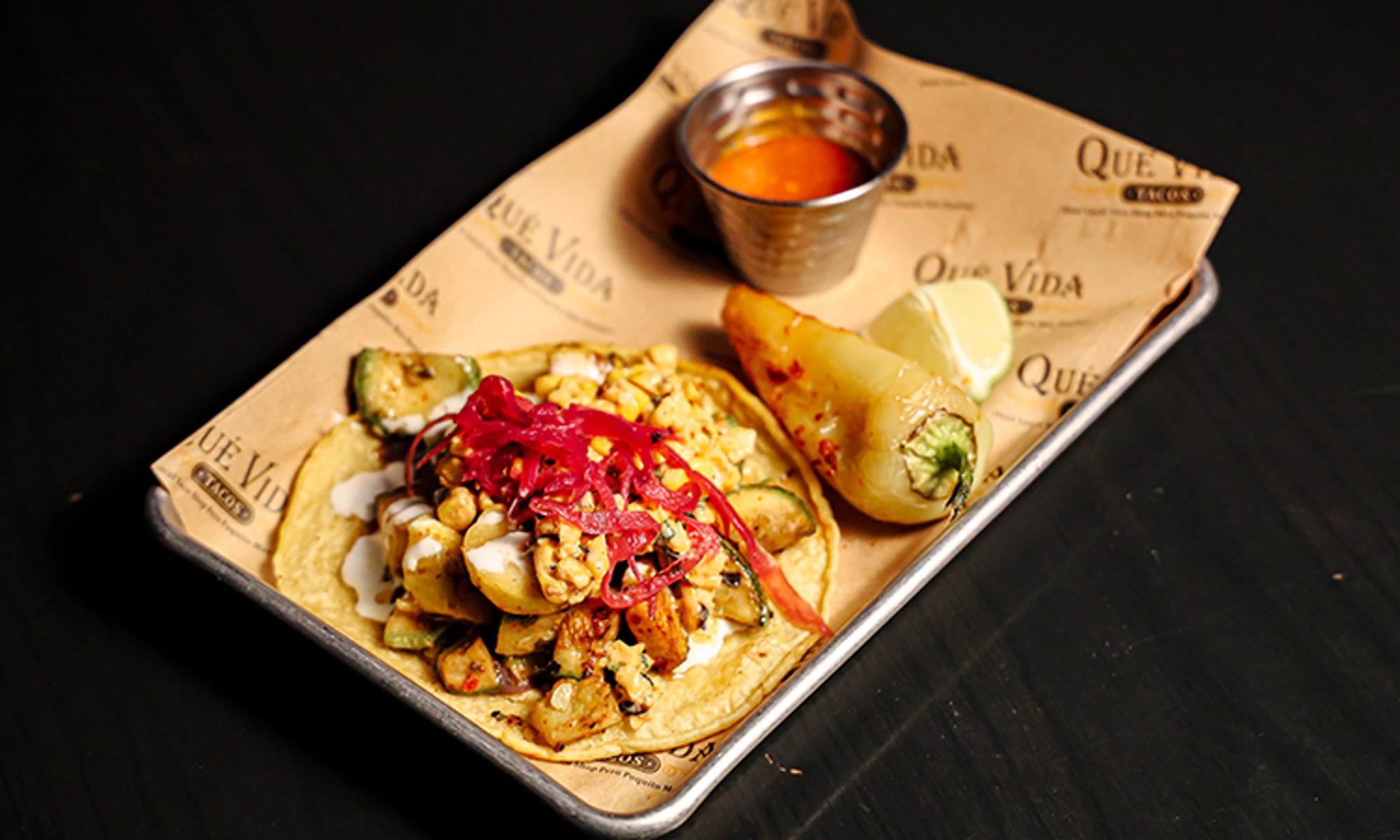 #8 Calabacita Veggie Taco