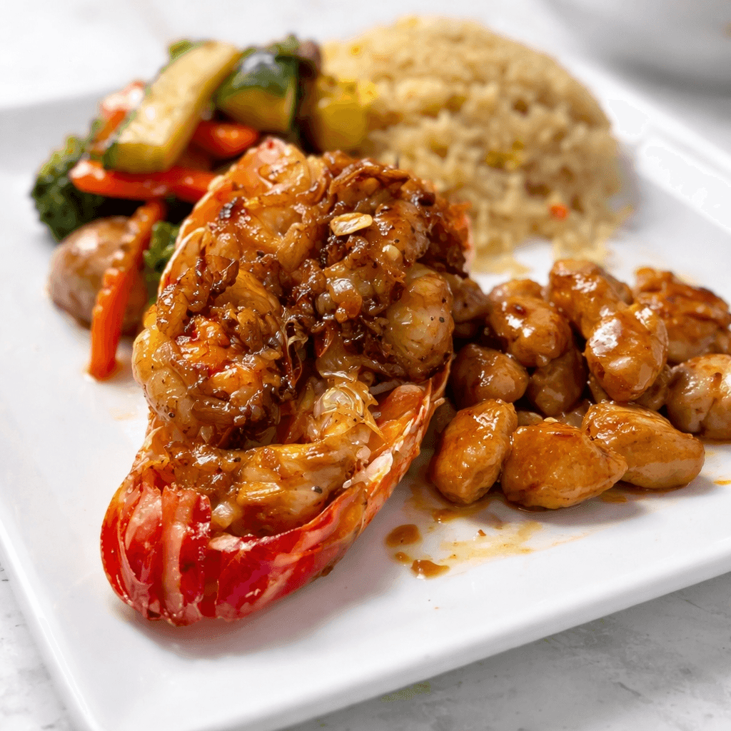 Hibachi Chicken & Lobster