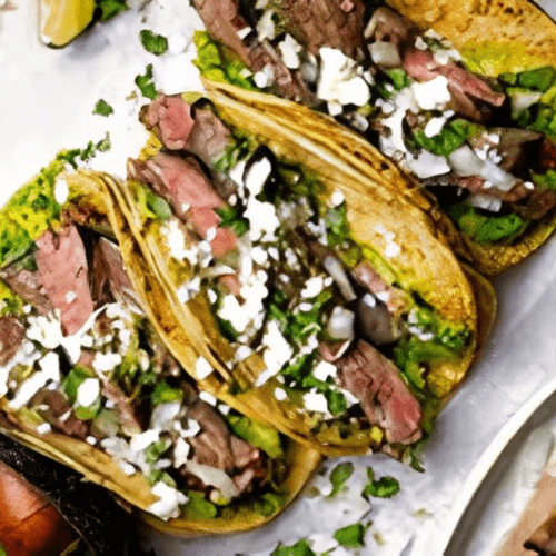 Garlic Lime Steak Taco