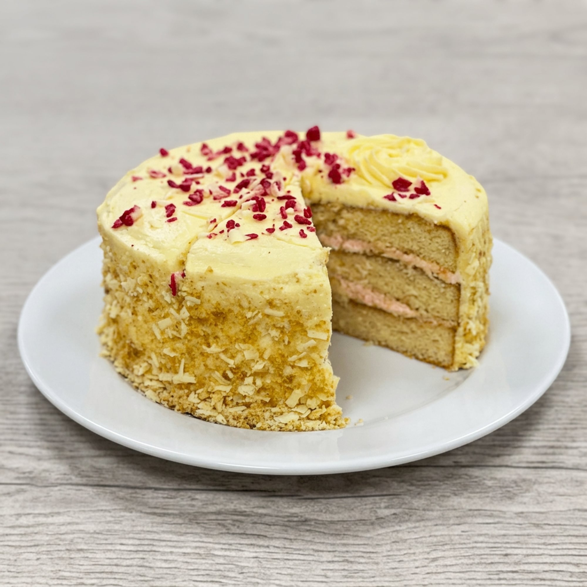 Raspberry Cream Cheese Cake