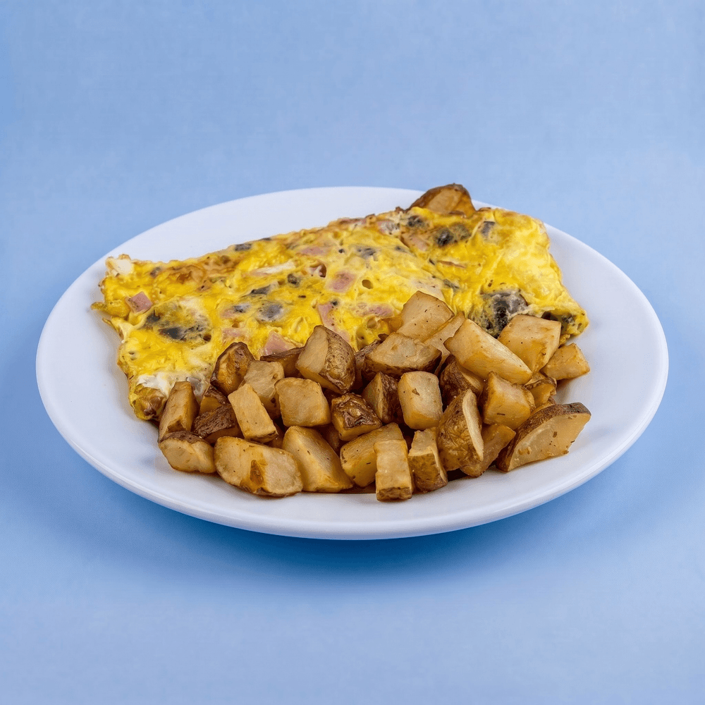 Ham and Mushroom Omelete
