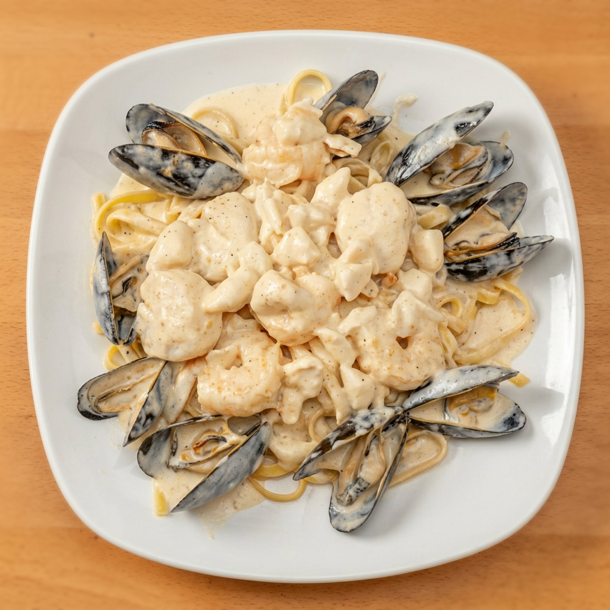 Seafood Alfredo