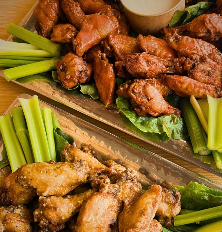 48 wings + fries