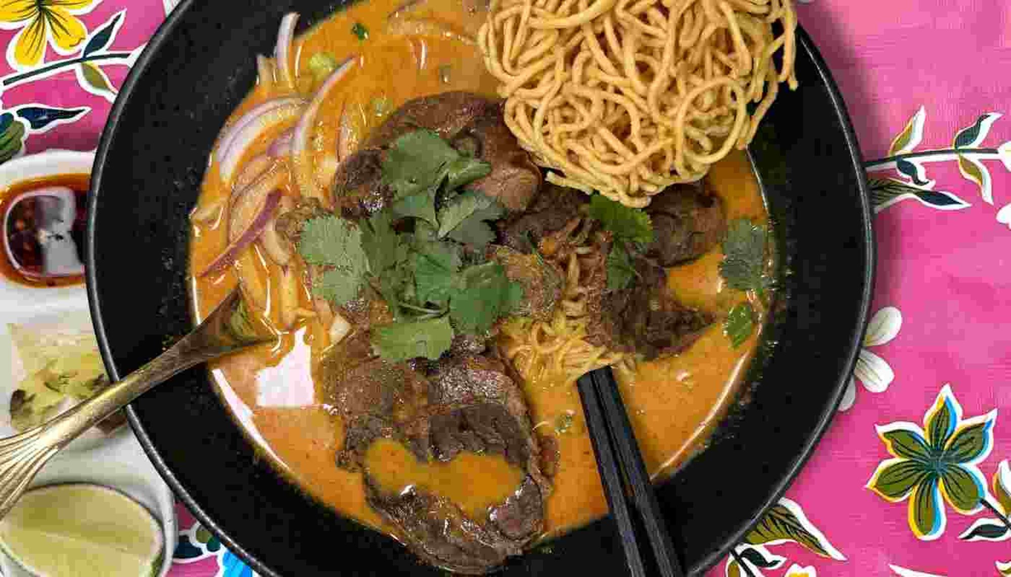 KHAO SOI BEEF (Sliced Braised Beef Shank)( Highly recommend)