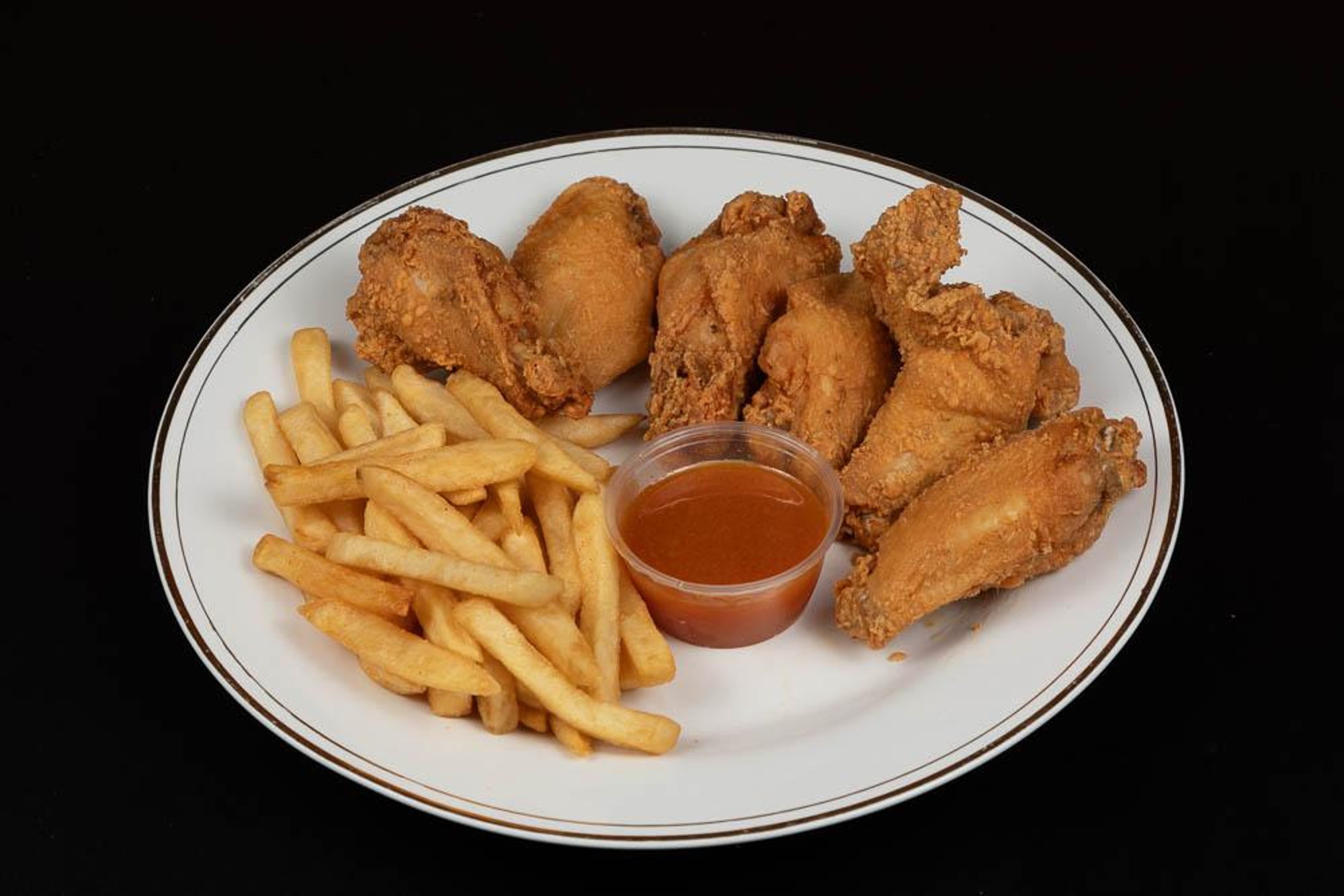 Gails Wings (6 Piece) w/ Fries