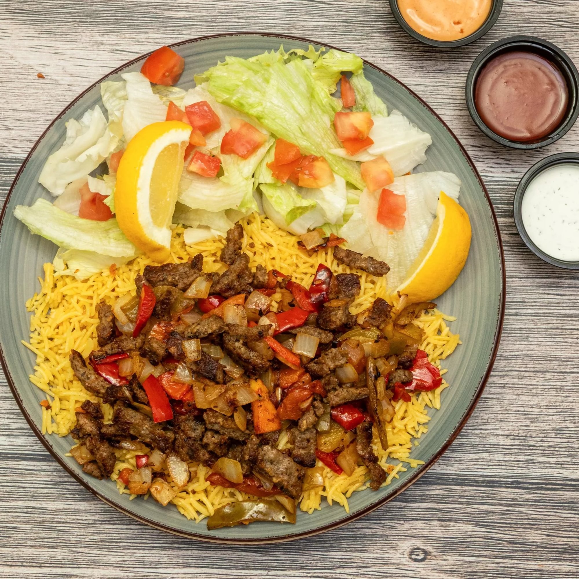2. Lamb Gyro Over Rice