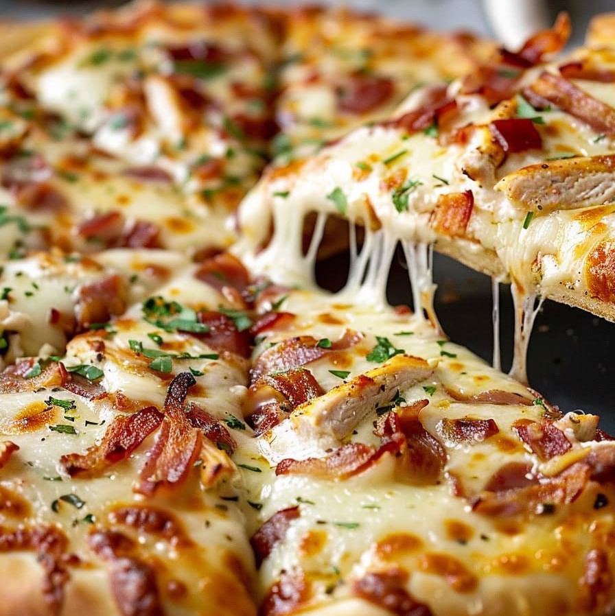 Chicken Bacon Ranch Pizza