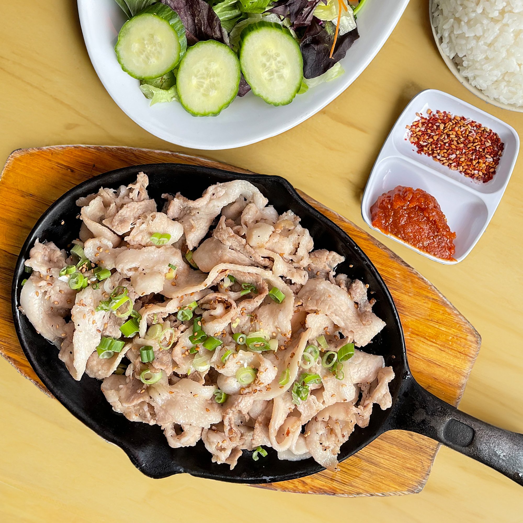 Fried Pork Belly Set (삼겹살) ⭐