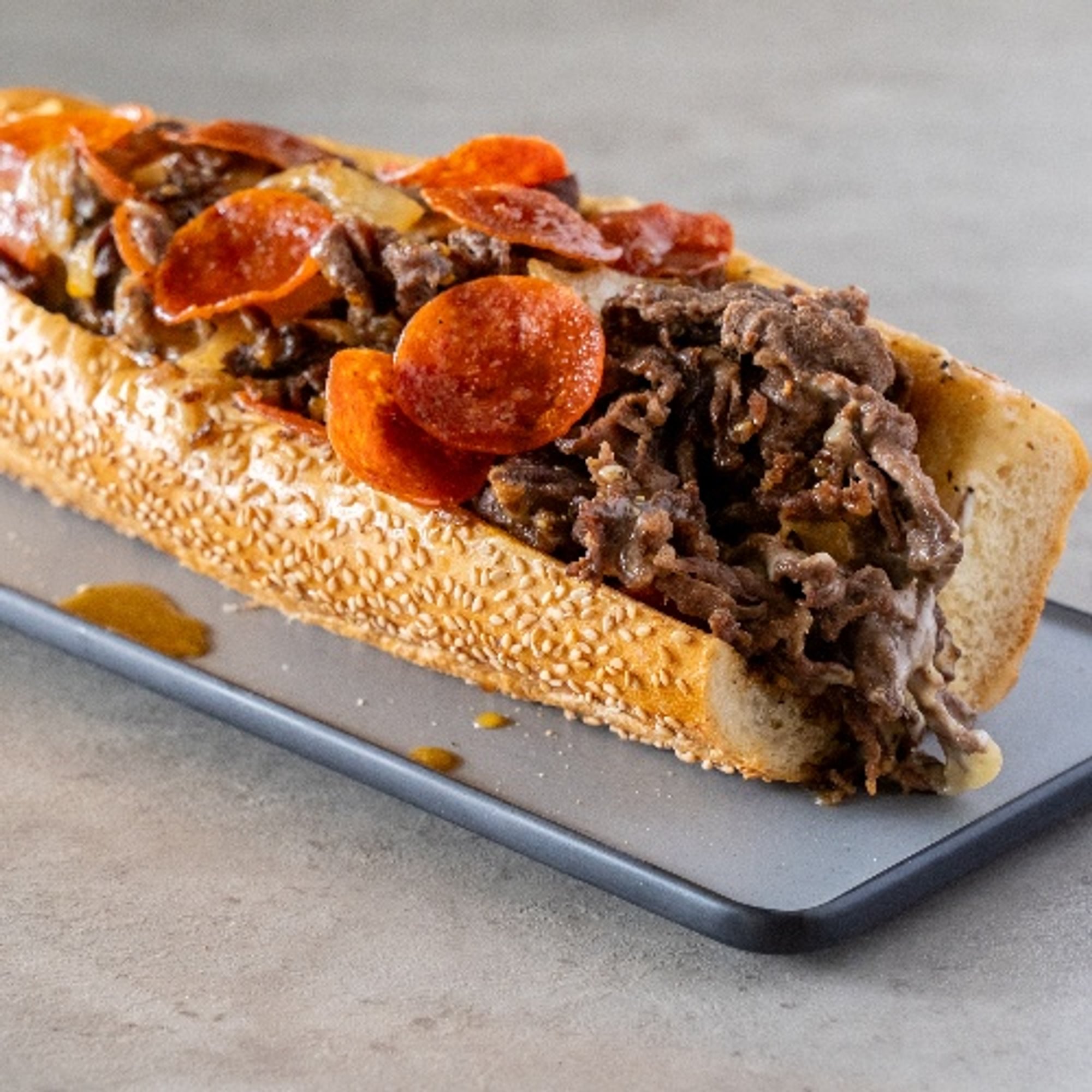 Honeyroni Cheesesteak