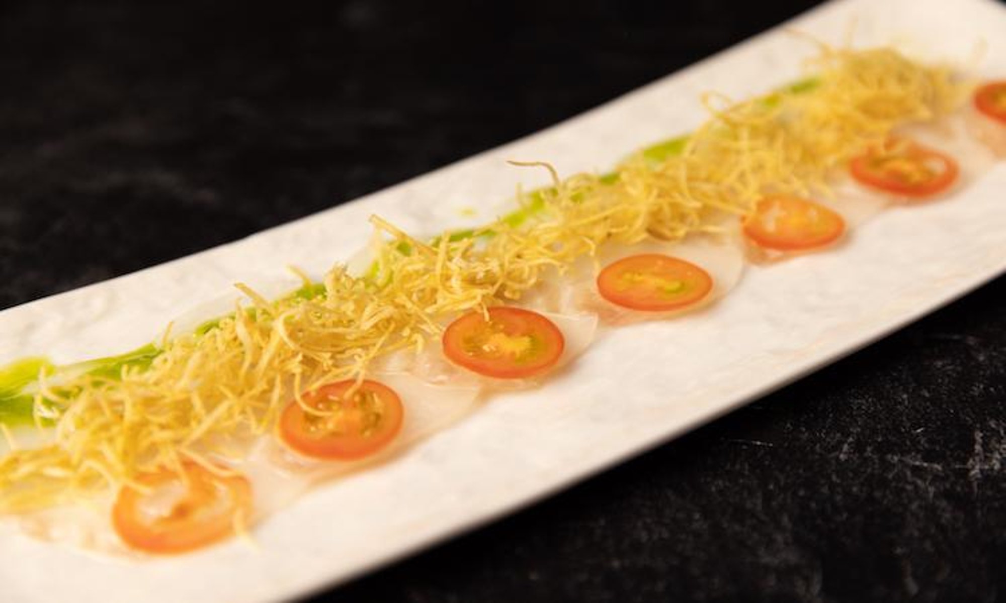 Citrus Halibut Sashimi