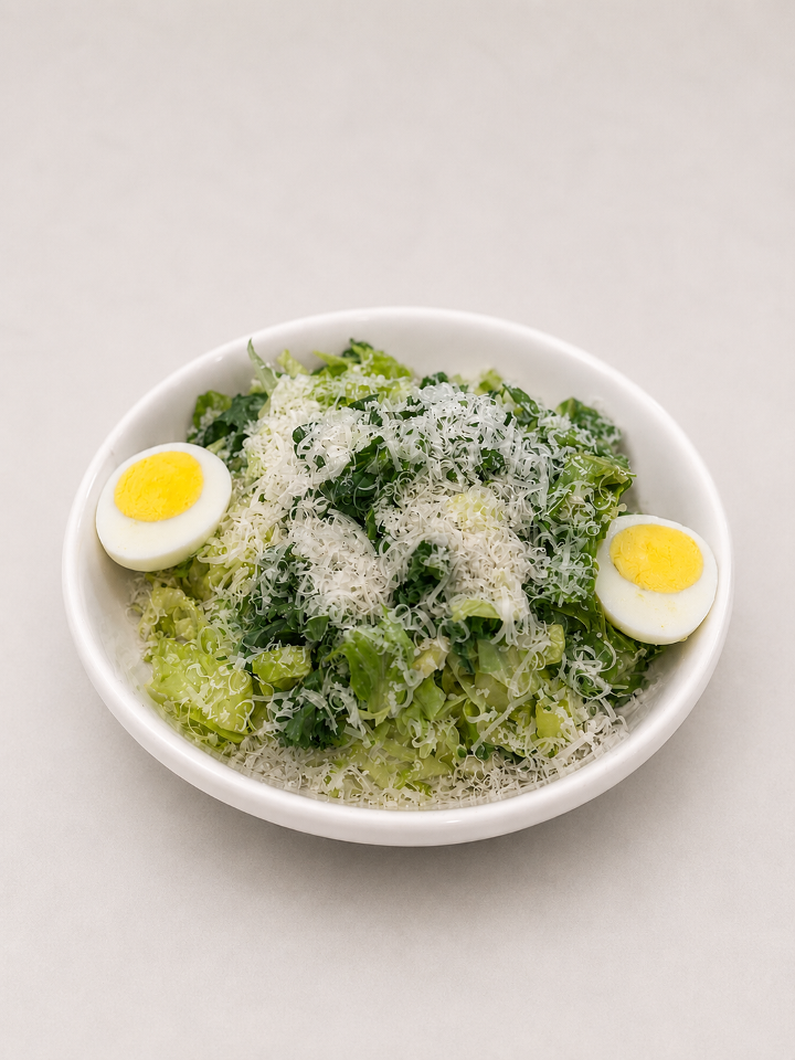 Baby Kale and Romaine Caesar Salad