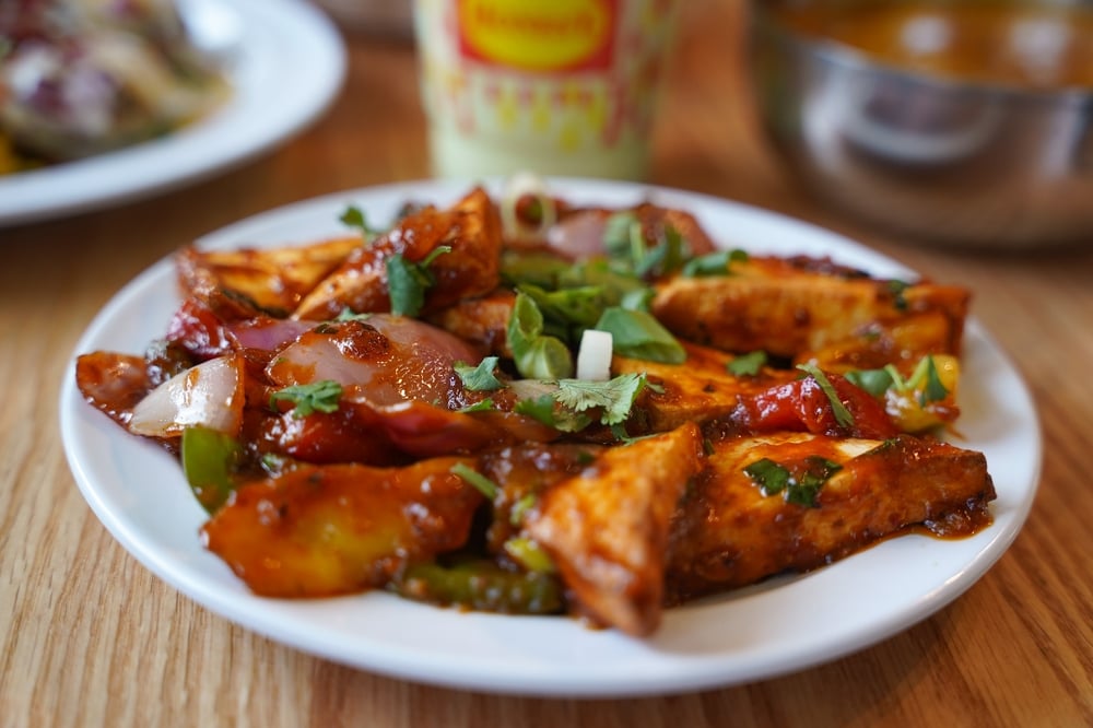 Dry Paneer Chili