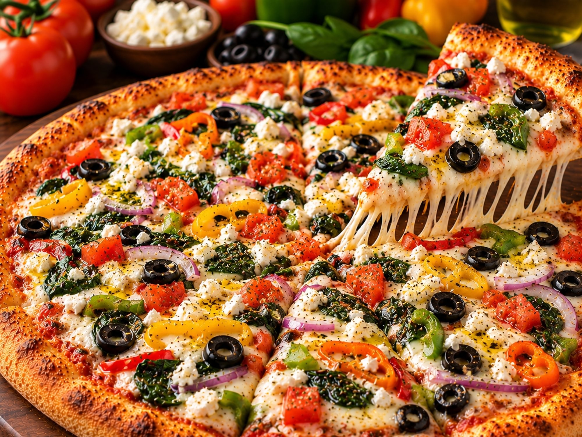 Mediterranean Veggie Pizza