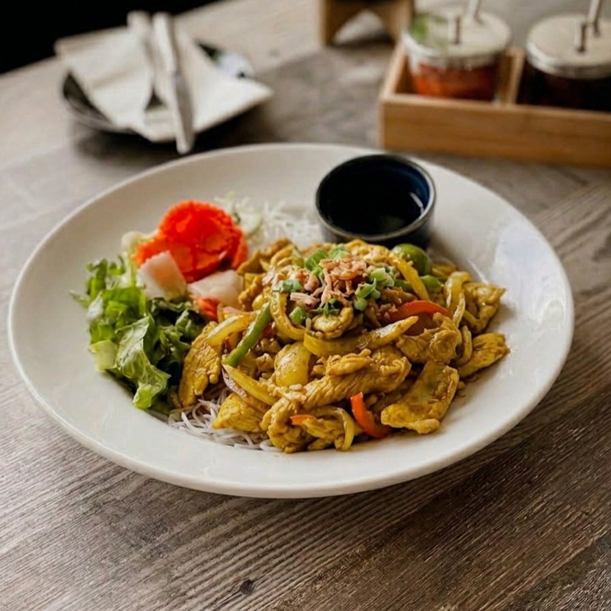 Sautéed Chicken Noodle Salad