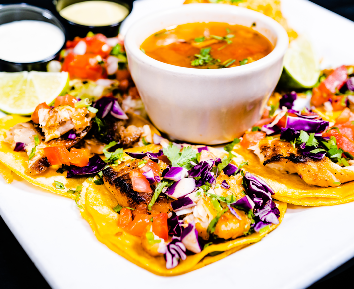 Lunch Seafood Street Tacos