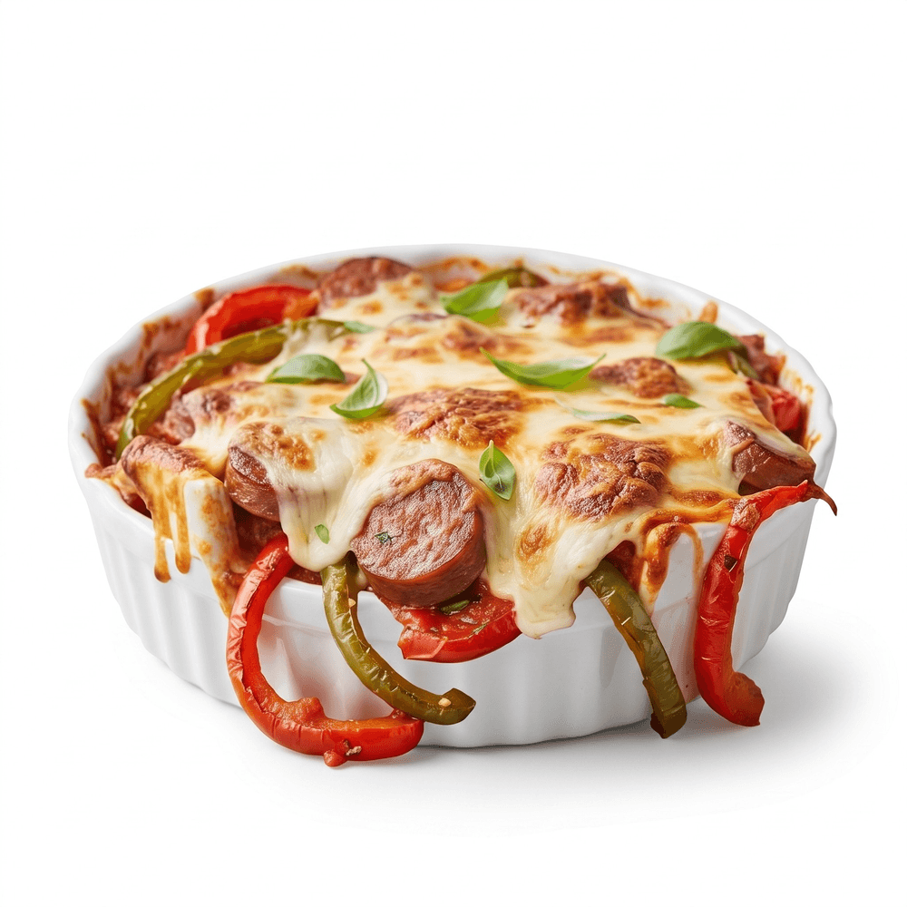 Sausage & Peppers Parmigiana
