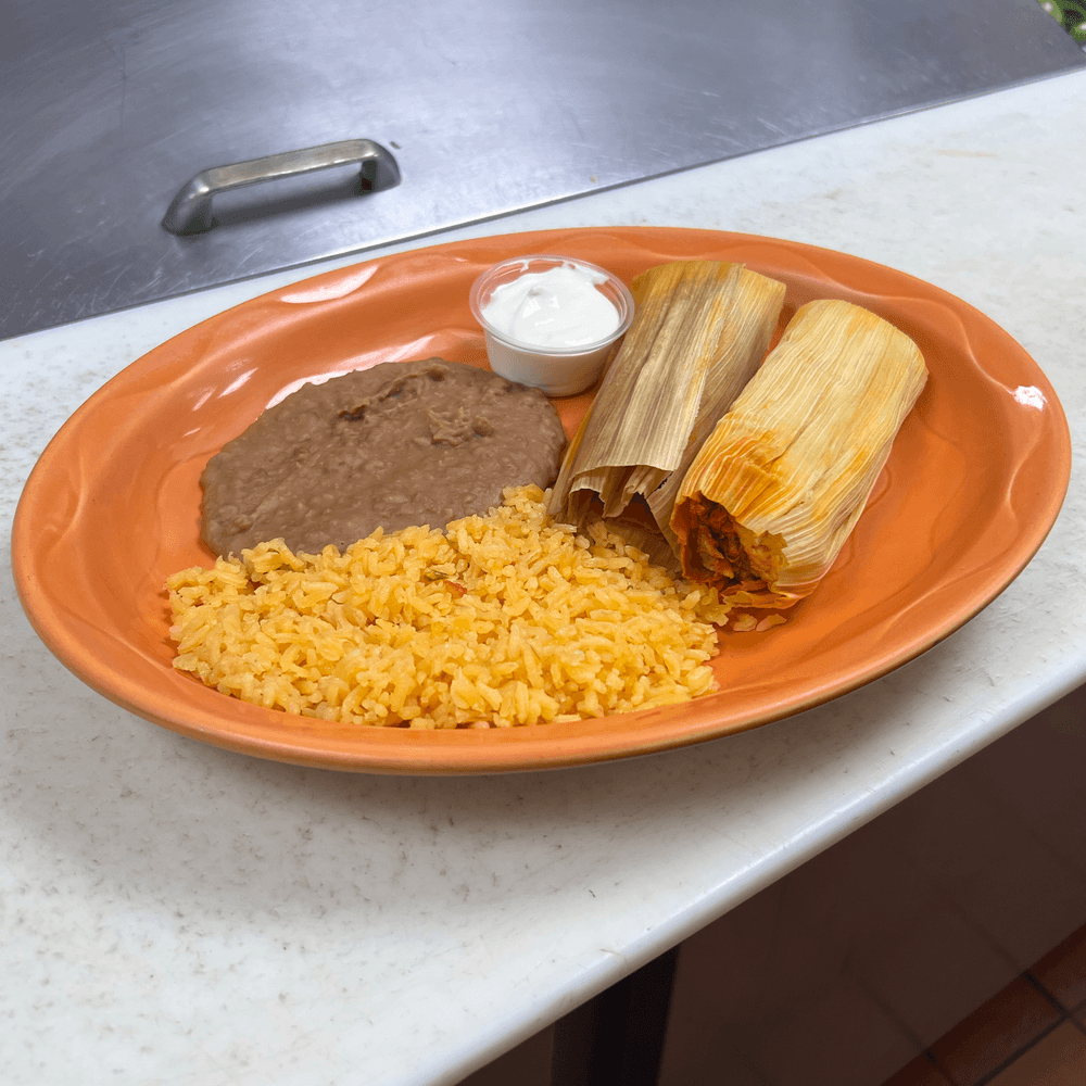 Tamale lunch plate