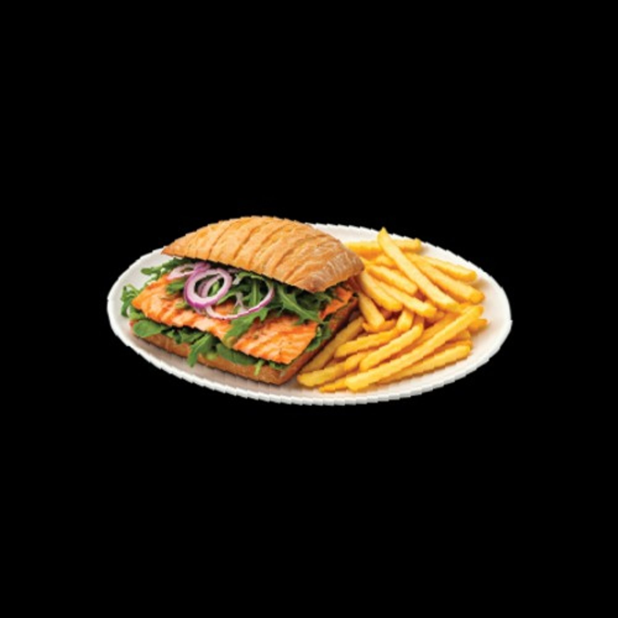 Grilled Salmon Sandwich